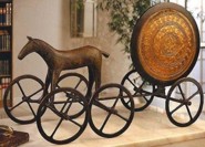 Bronze Sonnenwagen gr